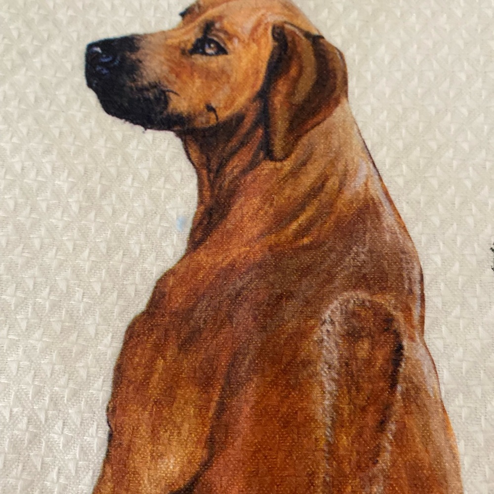 NWOT Rhodesian Ridgeback Graphic Tea Towel - Picture 5 of 9